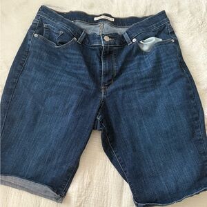 Blue Denim Shorts